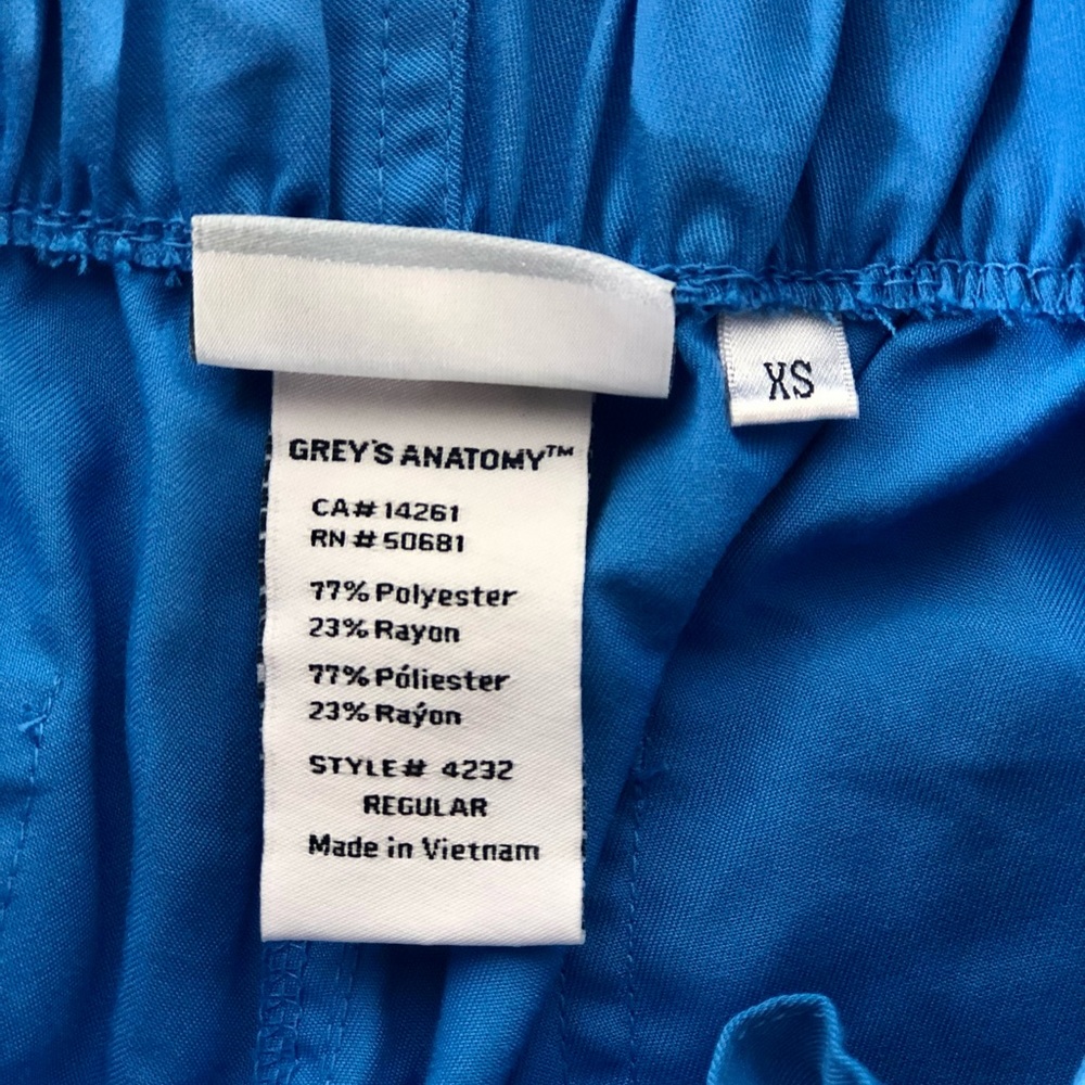 Preowned Bundles Grey’s Anatomy Scrub Pants, XS - Picture 5 of 6